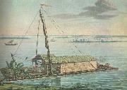 william r clark, alexander uon humboldt anvande denna flotte pa guayaquilfloden i ecuador under sin sydaneri kanska expedition 1799-1804